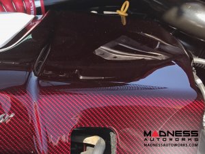 Alfa Romeo 4C Carbon Fiber Engine Cover - Red Candy